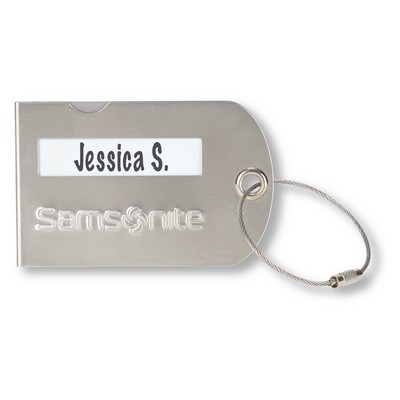 Samsonite Luggage Tag - Silver